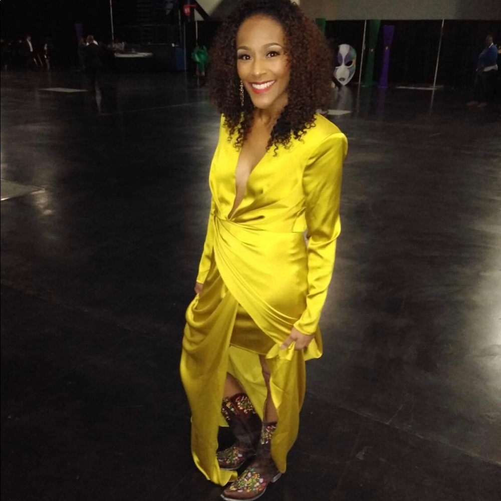 Gold dress